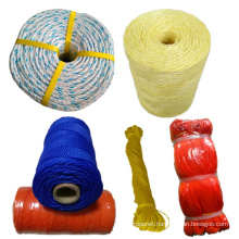 soft 3 kg 5KG white pe twine and ropes , yellow agriculture PP baler twine and danline rope